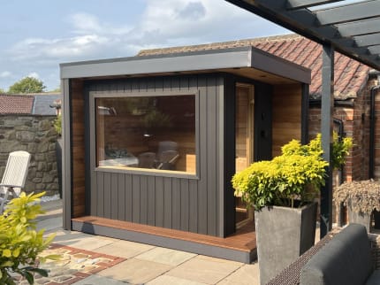 Smooth Composite Garden Saunas