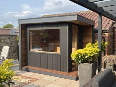 Smooth Composite Garden Saunas